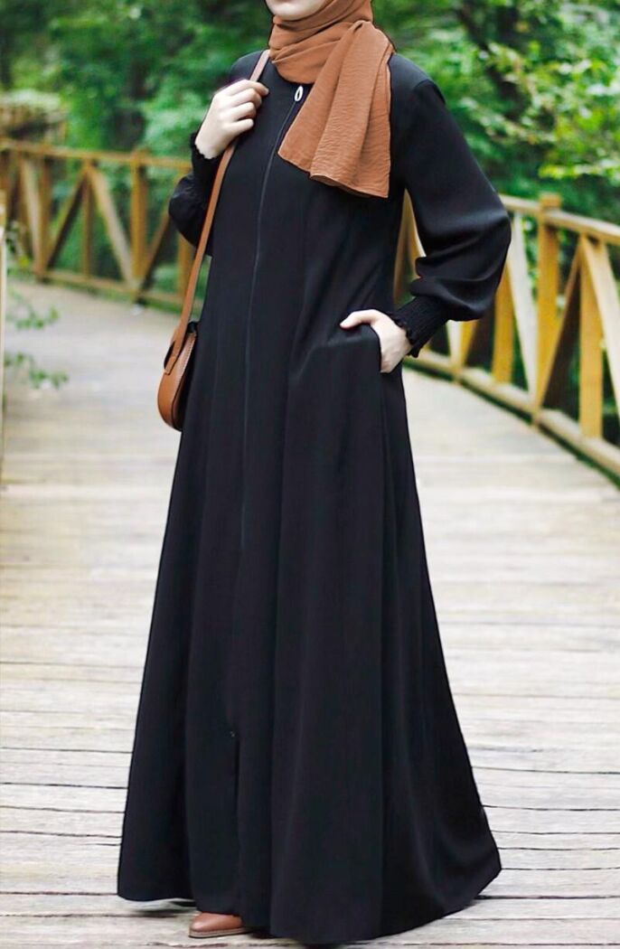 Zipper abaya set