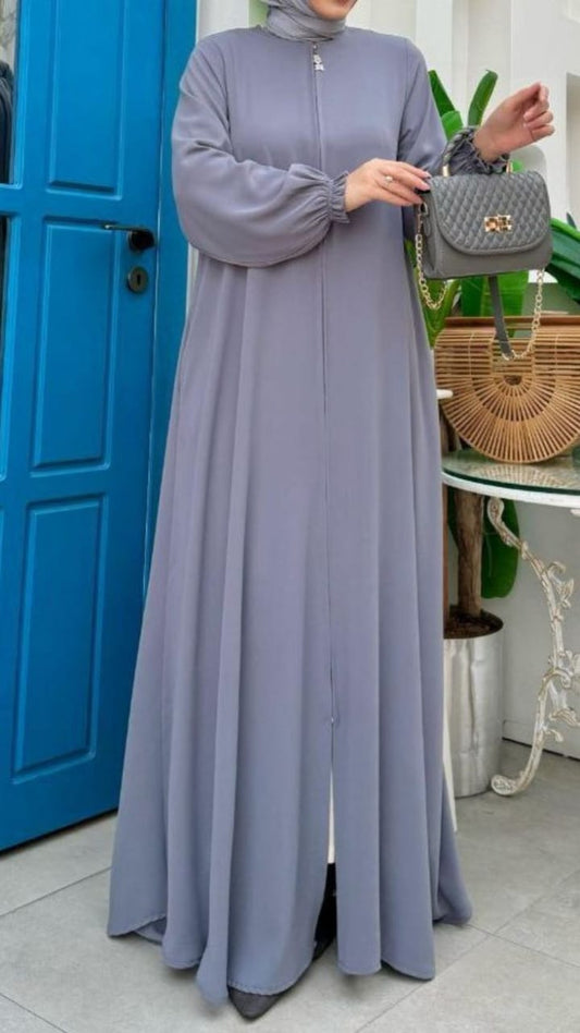 Zipper abaya set