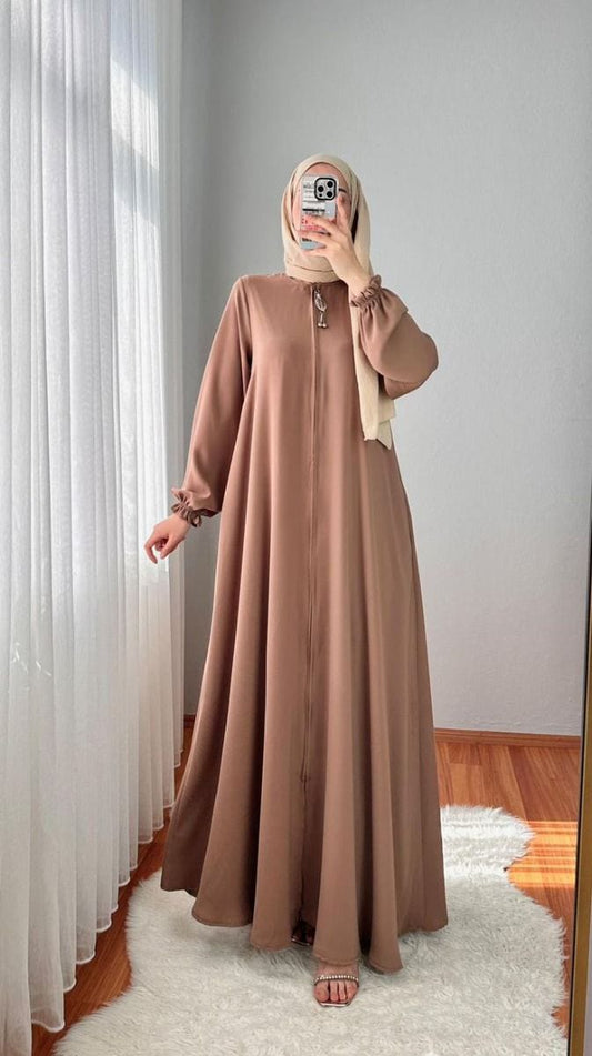 Zipper abaya set